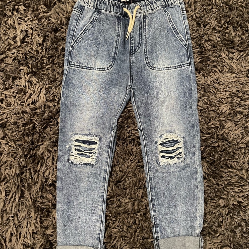 Stylish Distressed Denim Kids Jeans